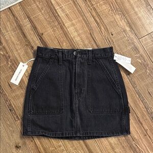 Aritzia Denim Forum Black Denim Skirt size 23 or XXS